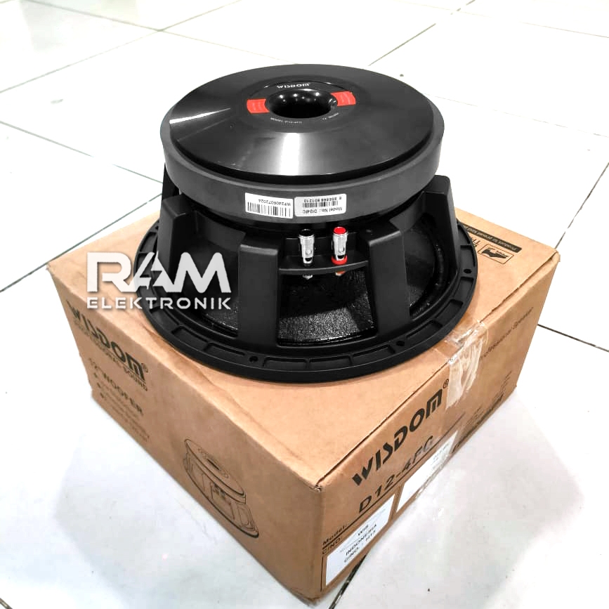 Komponen Speaker 12 Inch WISDOM D12-4FC / D124FC Coil 4 Original