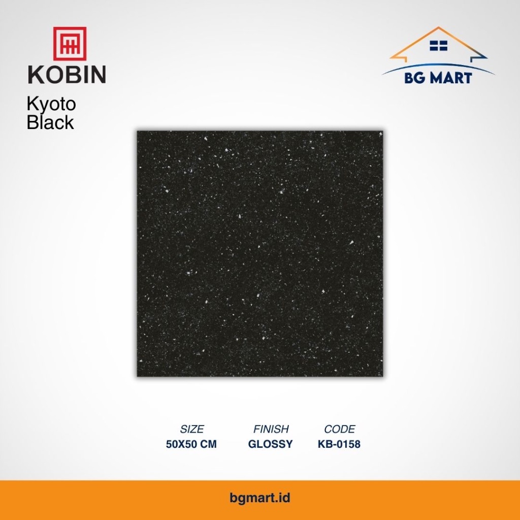 KOBIN Keramik Lantai 50x50 Kyoto Black KW A