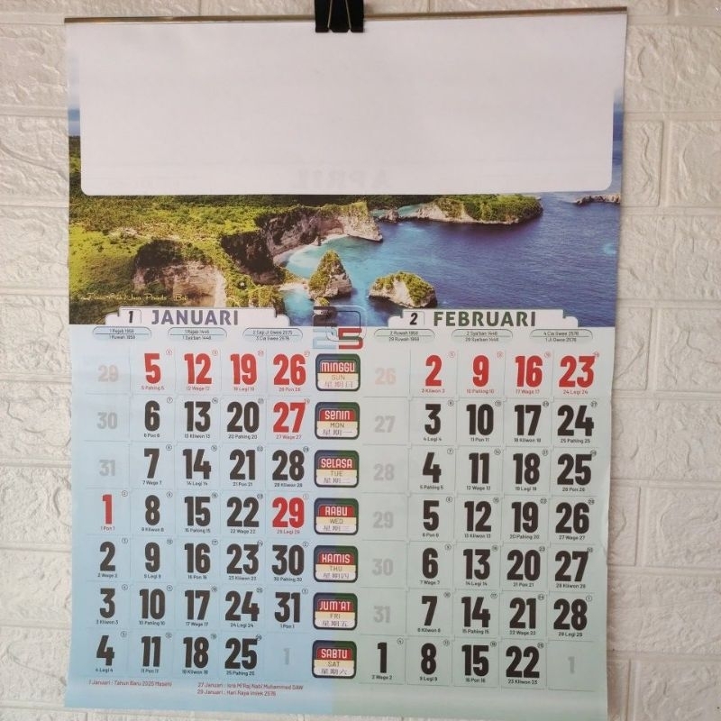

Kalender kerja jumbo KRISMON th 2025