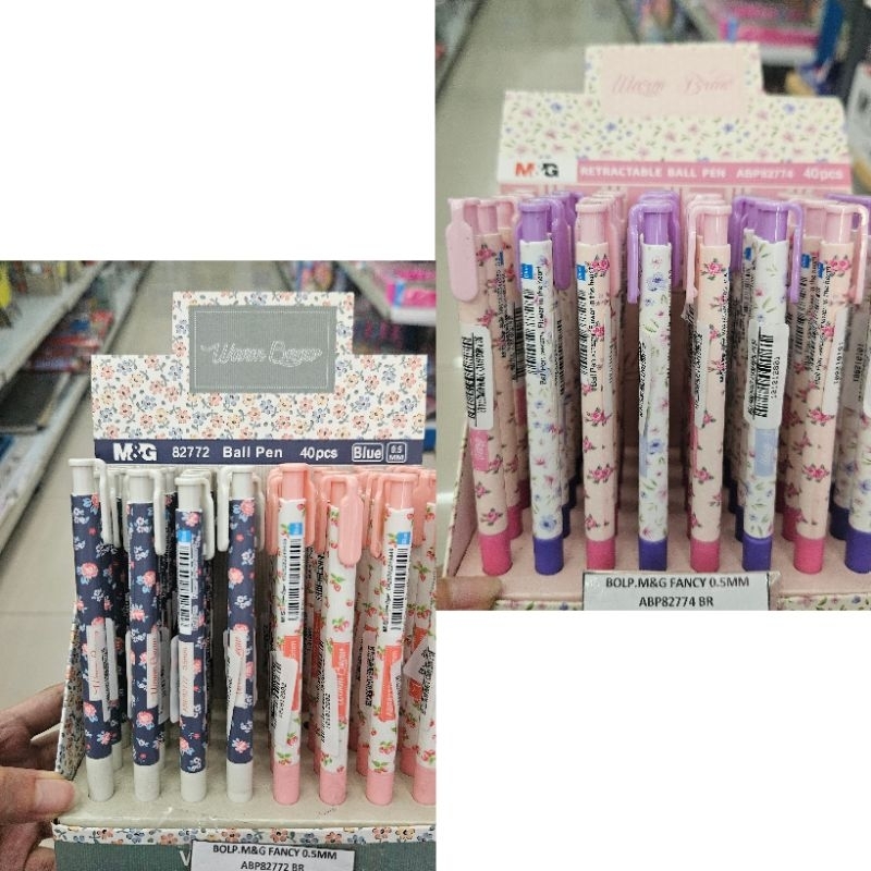 

bolpen pen gel M&G fancy 0.5mm (tinta biru) sakura edition