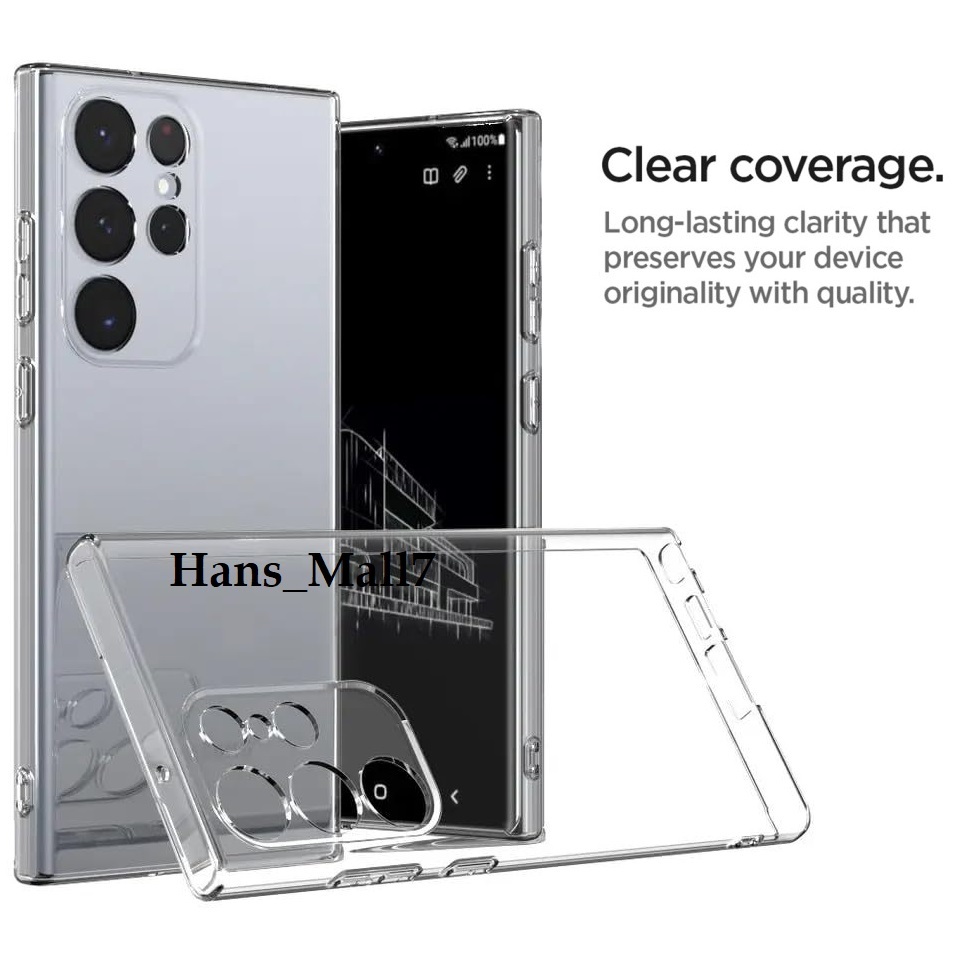 Hans- CASE SPACE TPU SUPER CLEAR Samsung Galaxy S24 S24Ultra /Plus S23 S23Ultra S22 S22Ultra S21 S21