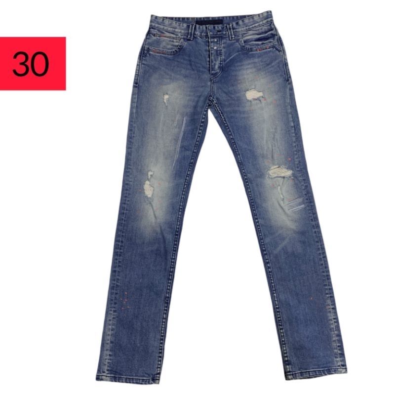 Celana panjang jeans ripped REPLAY skinny ( size 30 )