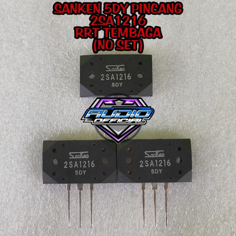 Transistor Final SANKEN 5DY 2SA 1216 2SA1216 Pincang / Sebelah (no set)