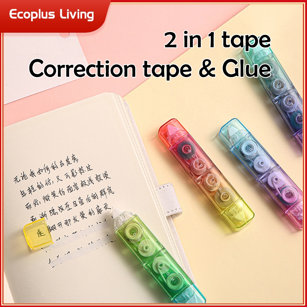 

Correction Tape Double Side 2 in 1 Gradasi Model Tip Ex Glue tape Stationery Sekolah Kantor ATK