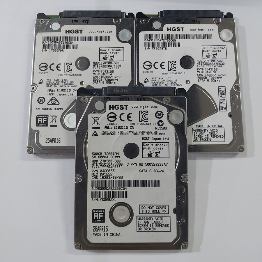 Hardisk laptop 500gb 2.5inch sata HGST 7200Rpm murah hdd hitachi 500gb 7200rpm