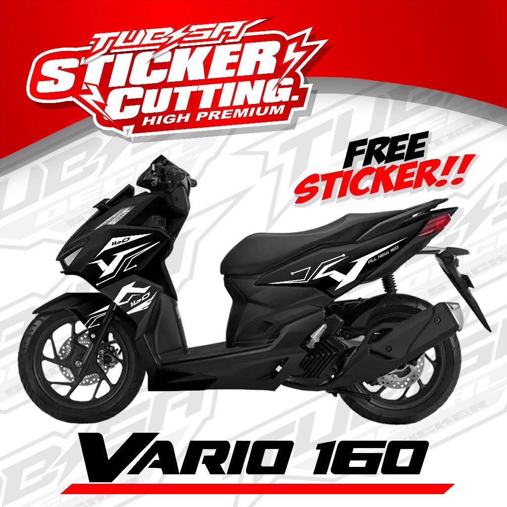 Cutting Sticker Vario 160 new ABS - Aksesoris Motor Stiker Honda Vario 160 New Terbaru-KODE.003