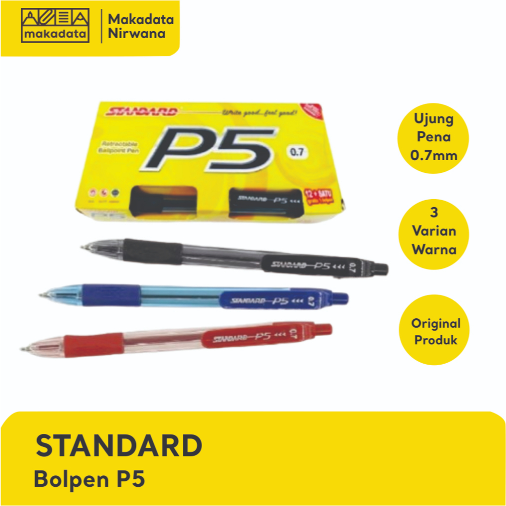 

STANDARD BOPEN/PULPEN/BOLLPOINT P5 (1 PCS)