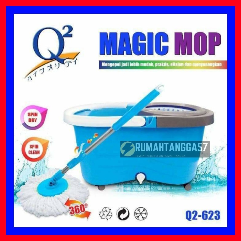 MAGIC MOP Q2-623 / ALAT PEL LANTAI Q2 623 / ALAT PEL LANTAI PRAKTIS ULTRA SPIN MOP / PEL LANTAI SPIN