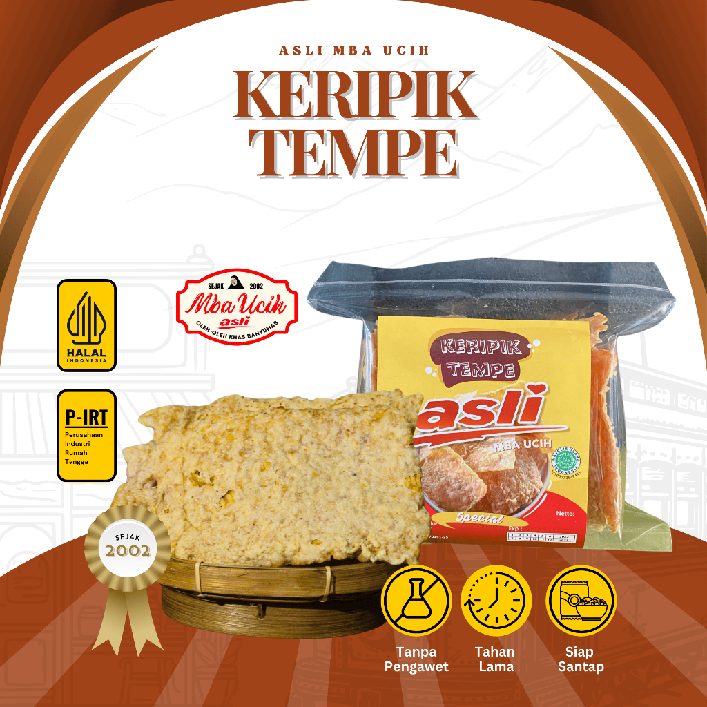 

Keripik Tempe Asli Mba Ucih Oleh Oleh Khas Banyumas