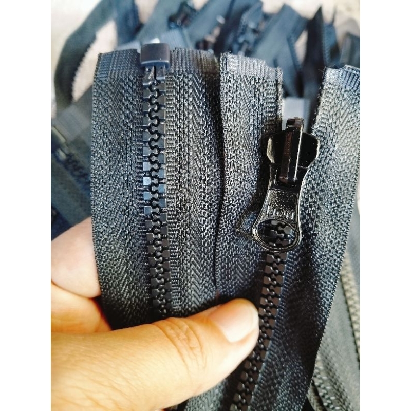 Resleting Jeket Ransel Fislon Kepala Besi Bolak Balik