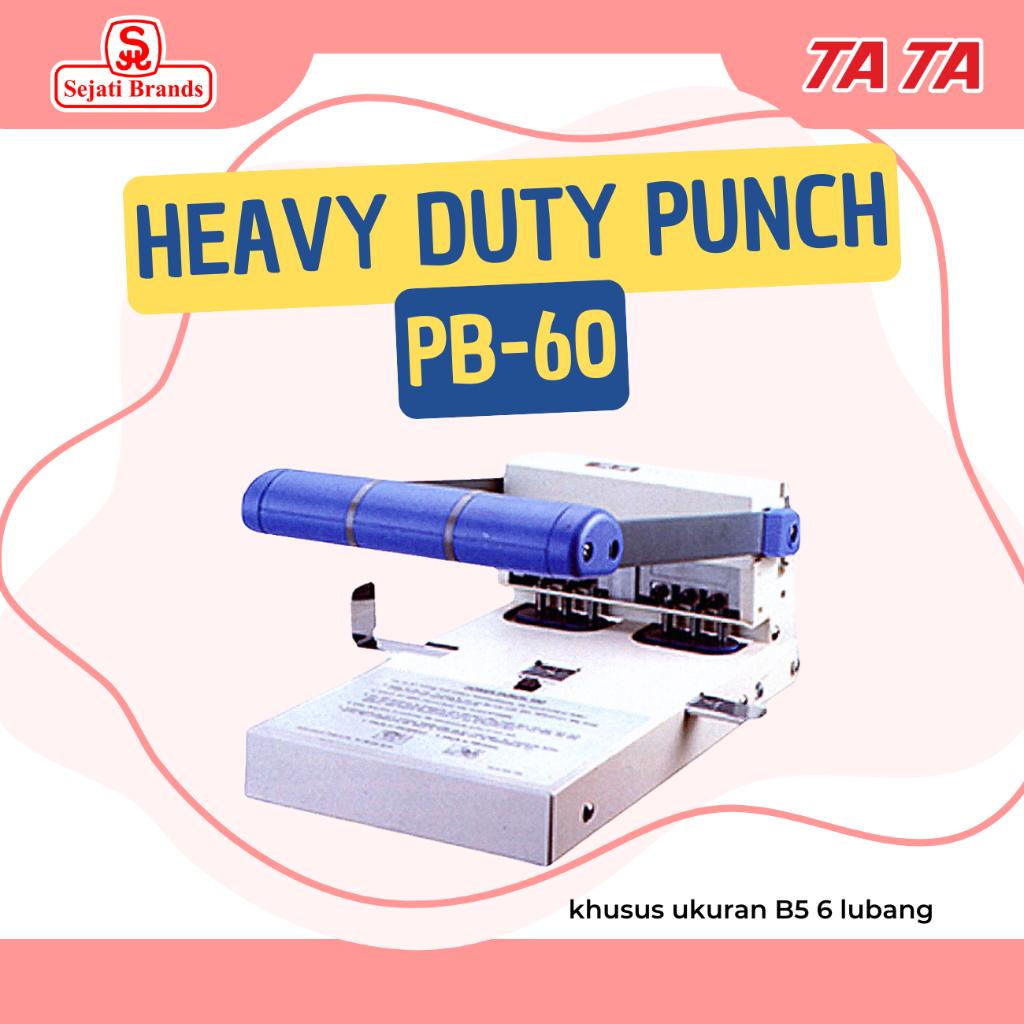 

TA TA Punch Boy PB-60 (6 Hole) Pembolong kertas