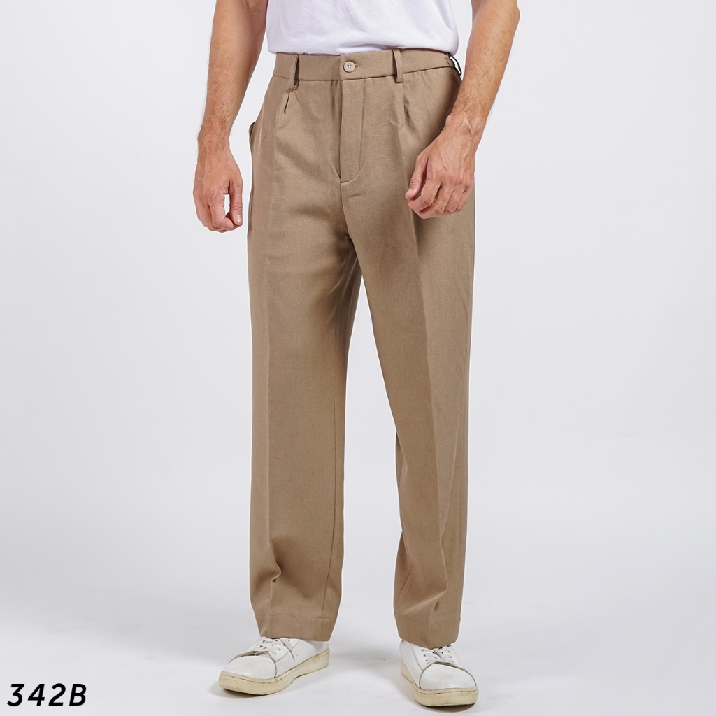 HSRM - Hilgers Wide Pleated Pants Dark Cream