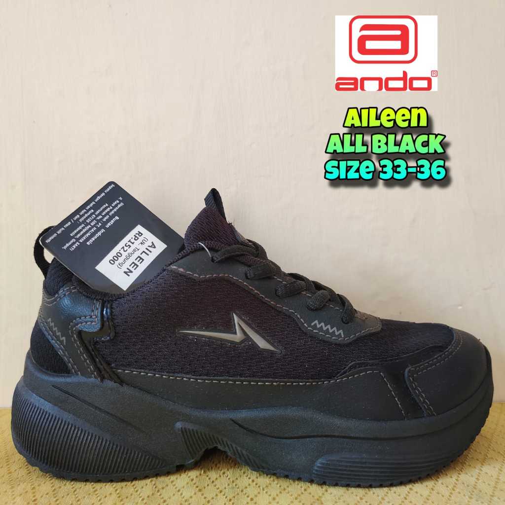 SEPATU SEKOLAH ANAK SD SMP SMA ANDO AILEEN KITARO SIZE 34-43- SEPATU OLAHRAGA ANAK DAN DEWASA - SNEA
