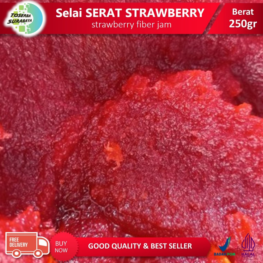 

Selai Serat Strawberry Sweet Nice 250gr - Selai Untuk Olesan & Isian Roti