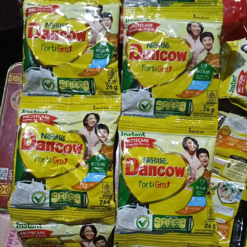Susu Bubuk Dancow 1Renceng 10sachet / 5sachet