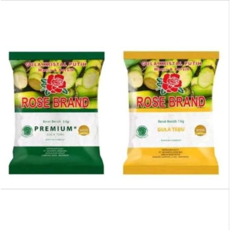 

[Jatim] 1 Pcs Gula Pasir Rose Brand 1 Kg