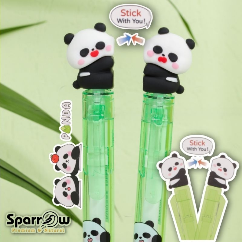 

Sparrow gel pen 1 pasang karakter Diligent Panda 8085