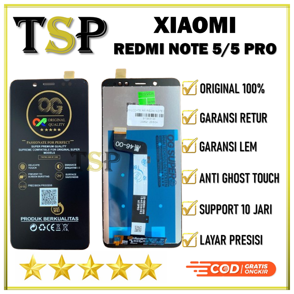 【Original 100%】LCD XIAOMI REDMI NOTE 5 / NOTE 5 PRO LCD FULLSET ORIGINAL 100%