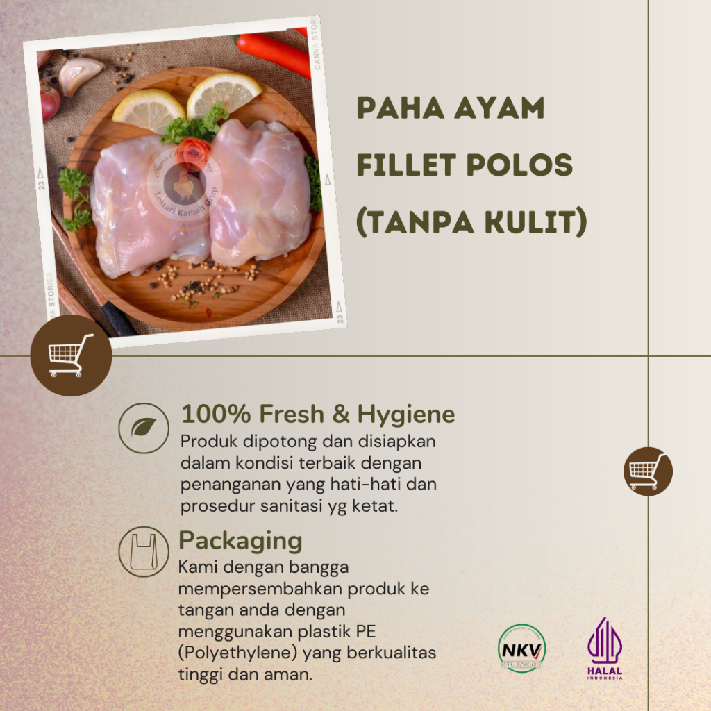 

Paha Ayam Fillet tanpa Kulit Fresh 1Kg