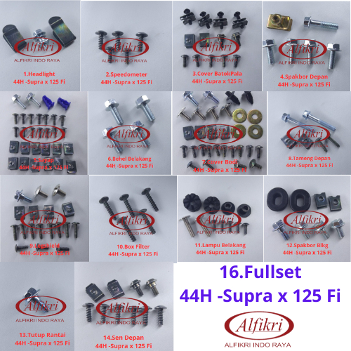 44 Supra X 125 FI Full Set / Baud baut Honda Supra X 125 FI Full set Full Body