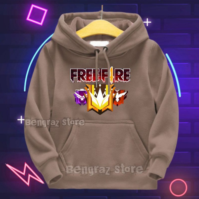 ART X47E Hoodie Anak FREE FIRE Laki Laki Usia 113thn Sweater Hodie Anak Cowok FF Terbaru  Sweter Jak