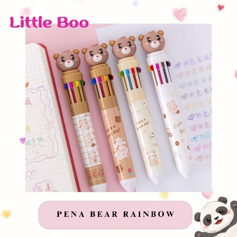 

Pena Pulpen Motif Lucu Bear Sanrio isi tinta 10 warna warni