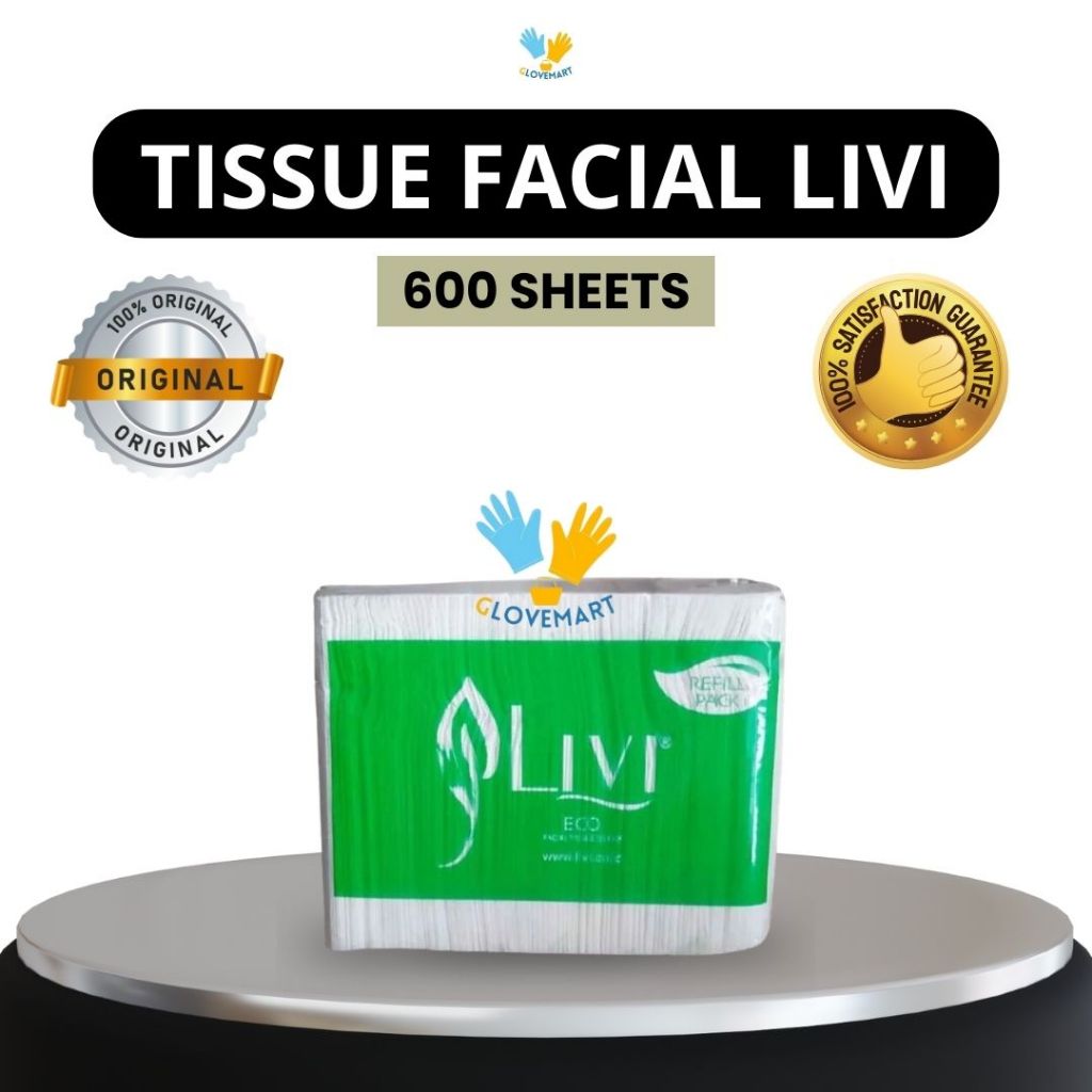 Tissue Facial Livi/ Tissue Livi Eco Refill 600 Sheet / Tissue Wajah / Tissue Muka / Tissue
