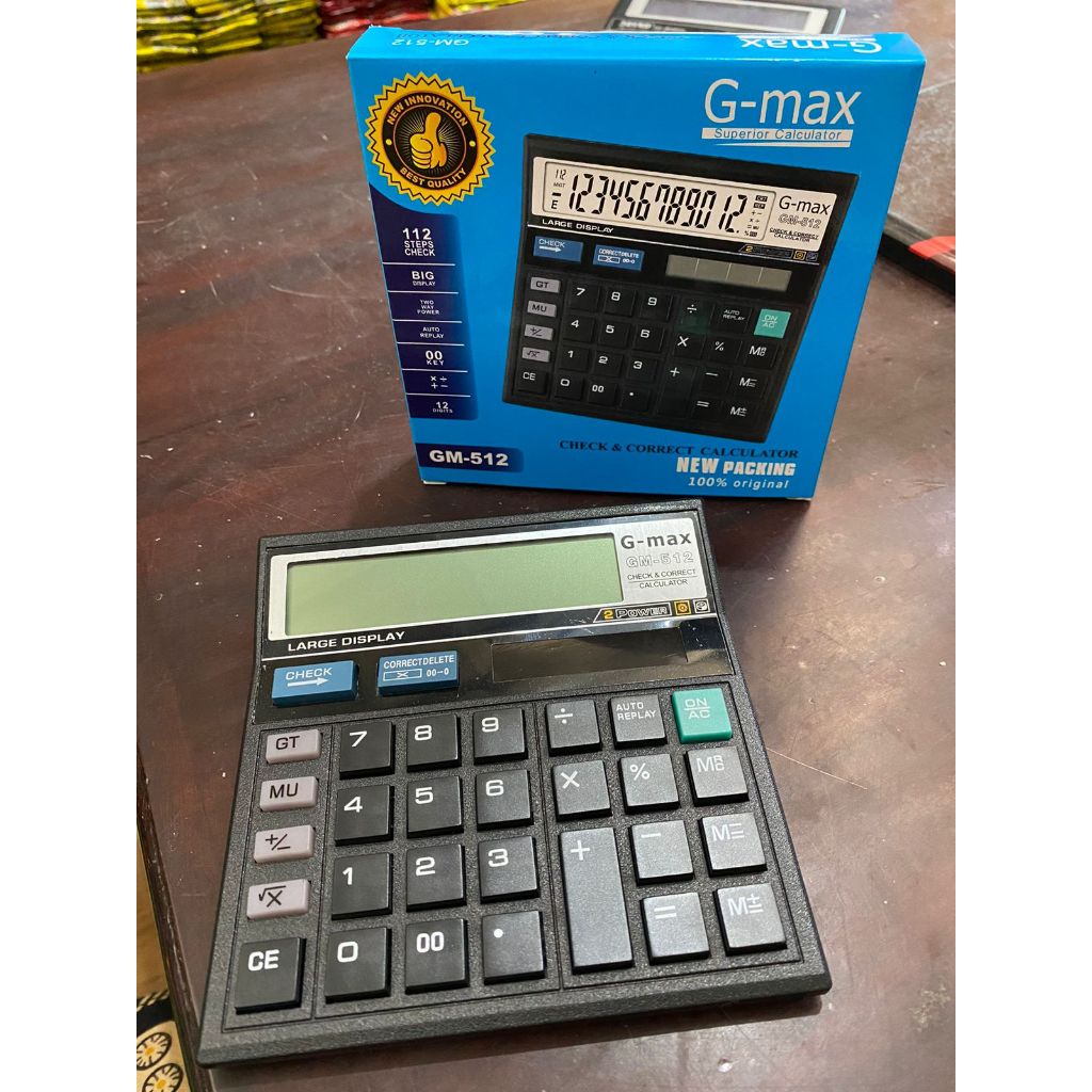 

Kalkulator Calculator Gmax G Max 12 Digit Murah Denaya Store