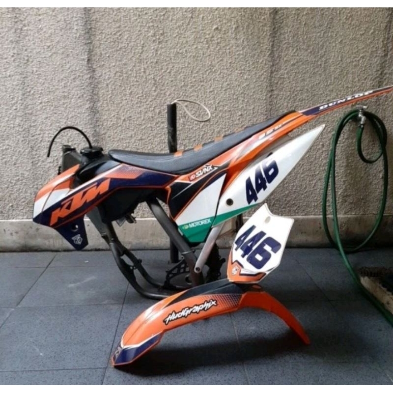 Rangka frame tangki jok airbox KTM 85 cc