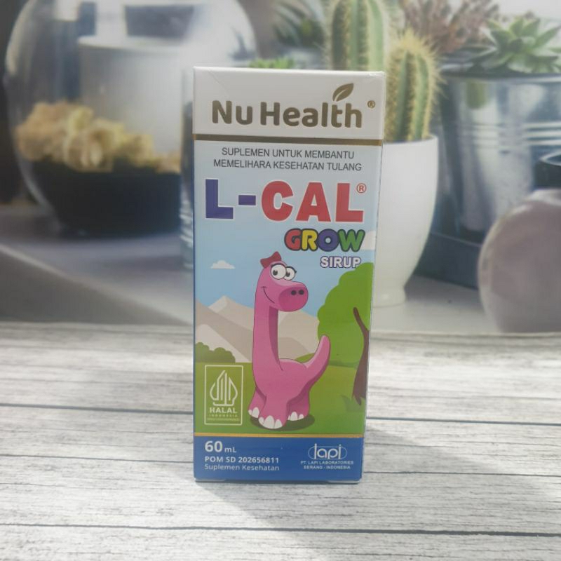 L-Cal Grow Sirup 60ml HALAL - MultiVitamin D3, K2, Calsium, Zinc utk Anak