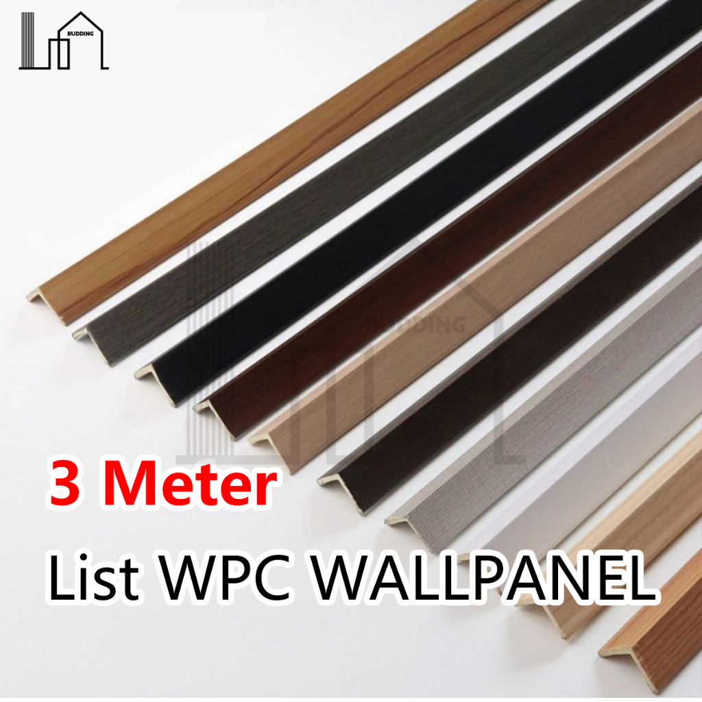 300cm Lis Siku WPC/LIST SUDUT SIKU L WPC WALLPANEL/ LIST PENUTUP WPC /LIS WPC SIKU TANGGA