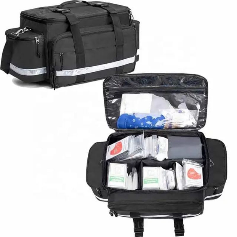 Tas Ransel P3k model slempang Dan Jinjing Hitam penyimpanan alat Medis