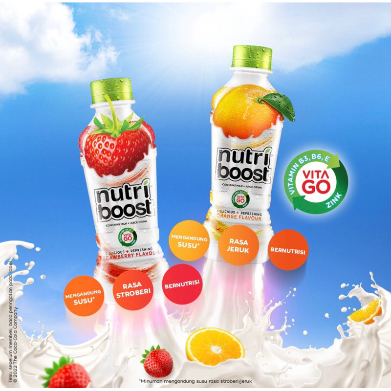 

Nutriboost Minuman Susu Rasa Strawberry & Orange 300ml/12Pcs