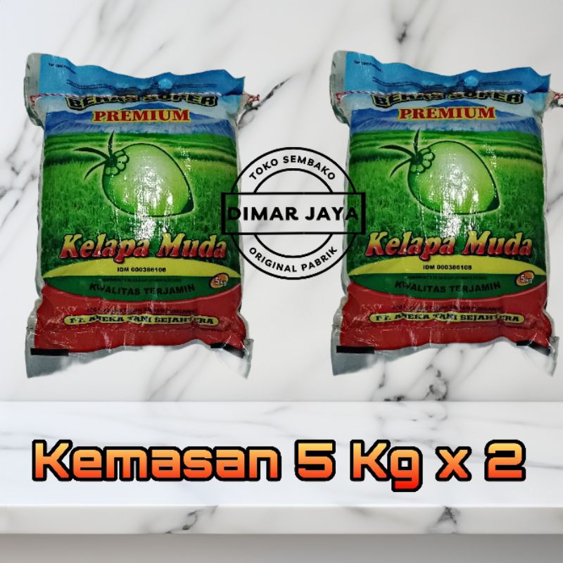 

Beras Kelapa Muda Premium 10Kg (5Kg × 2)