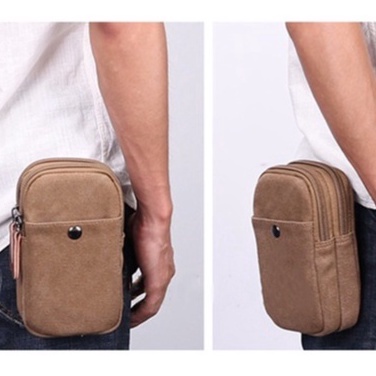 ART X6K Dompet Hp Pinggang Kanvas Legums 8697 Dompet Pria