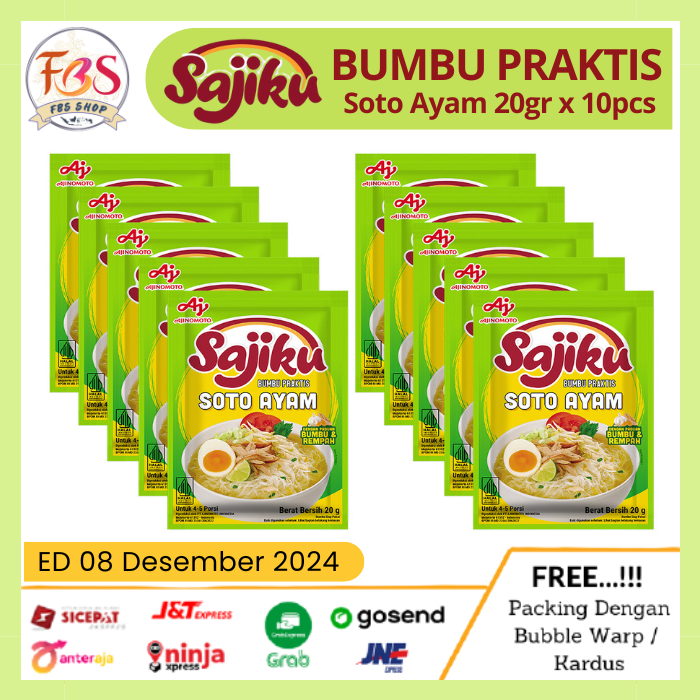 

SAJIKU Bumbu Praktis Soto Ayam 10 x 20gr