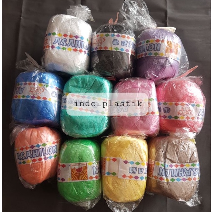 Order Tali Rafia Halus  lon Warna Warni  Tali Rafia rajut  Tali Rafia Lembut