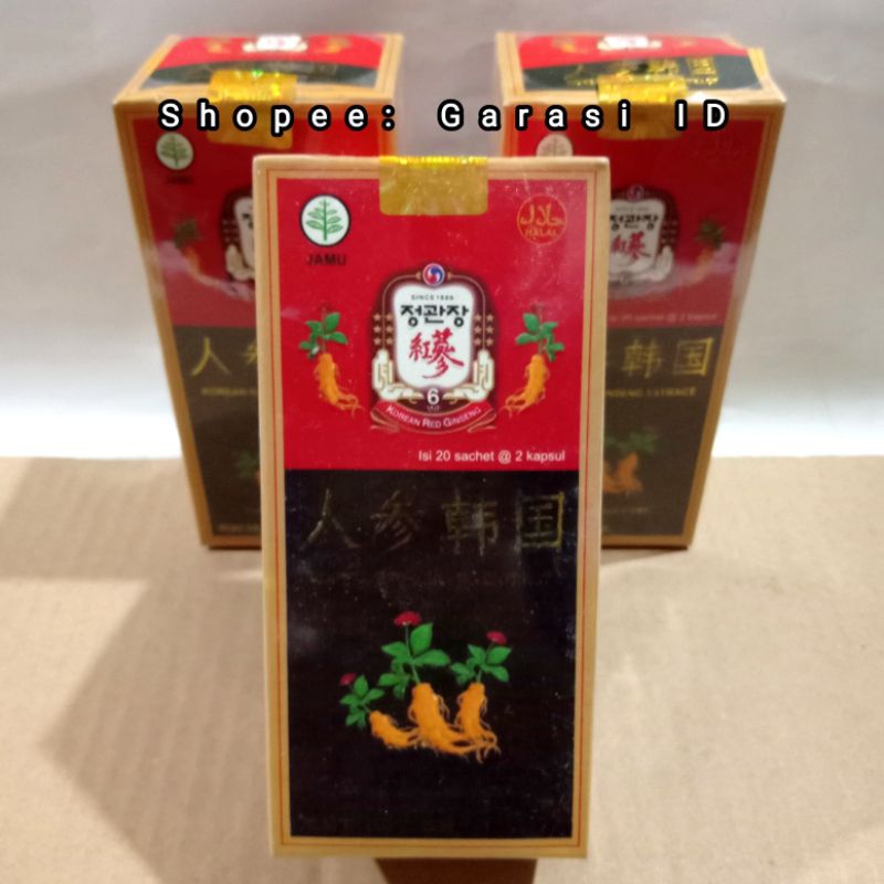 KAPSUL GINSENG KOREA ( Korean Red Ginseng ) 1BOX ISI 20 SACHET