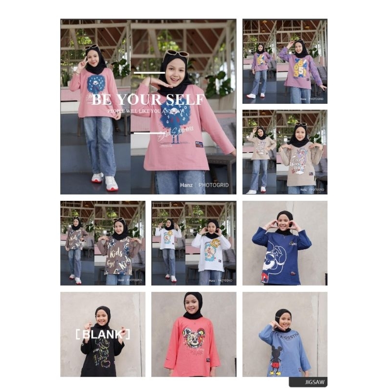 Kaos Anak dan Remaja Premium GYL kids By GYL AUTHENTIC ORIGINAL Vol.2