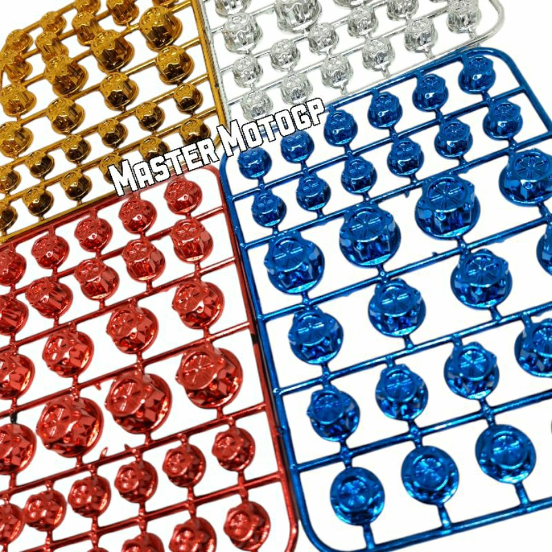 cover baut flower 30 pcs import Tutup baut variasi model flower 1 papan Cover baut L import mio Vari