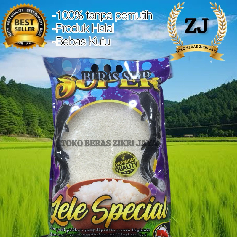 

beras cap LELE SPECIAL 5lt 5kg termurah