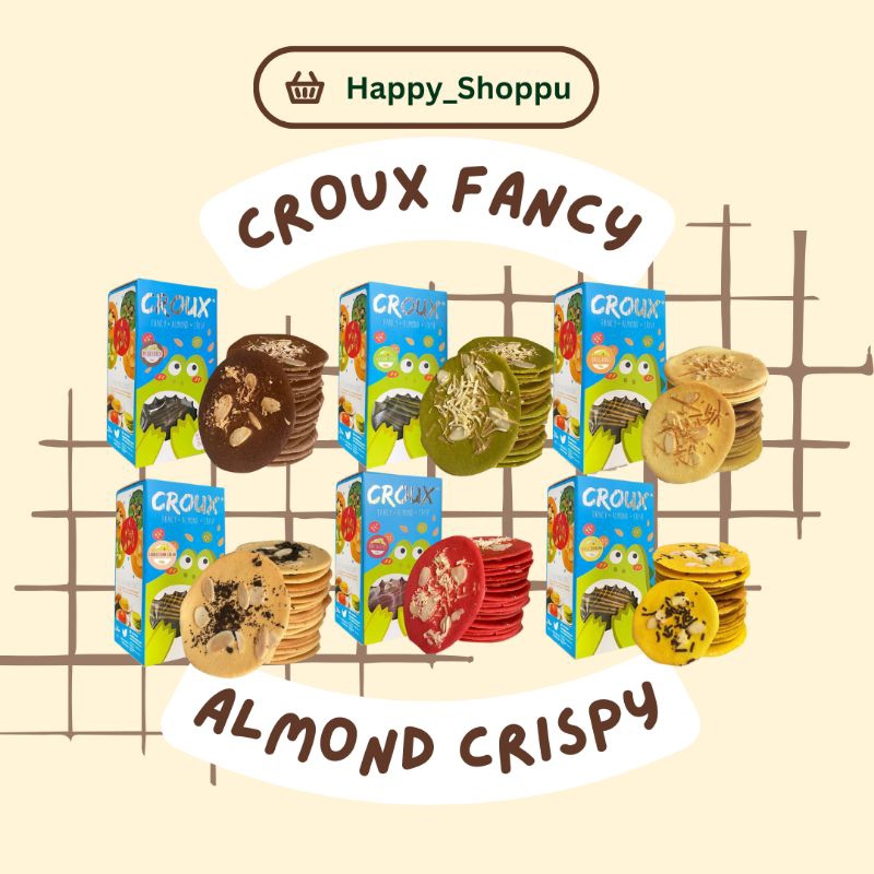 

Croux Premium Crispy Almond 75g dan 150g