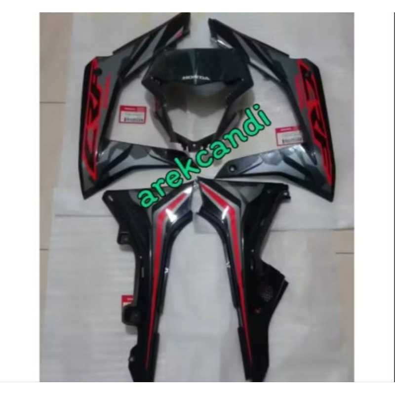cover body set crf 150 l 150l hitam ori ahm