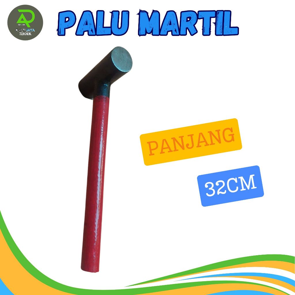 Palu Martil Baja tangkai pipa besi / palu martil / bodem / palu bodem kualitas terjamin kuat