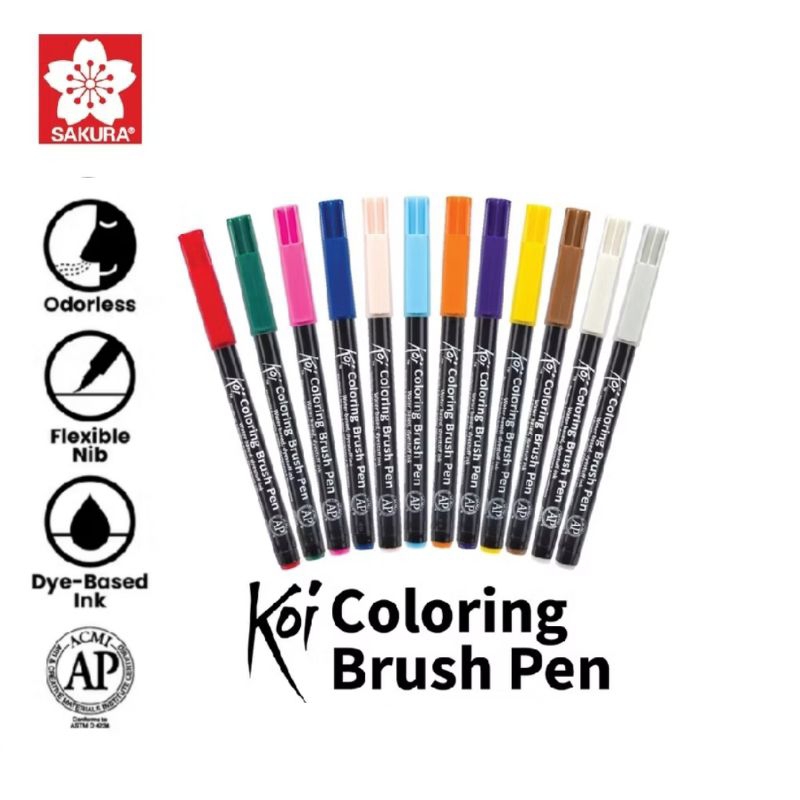 

KOI COLORING BRUSH PEN - SAKURA COLOR