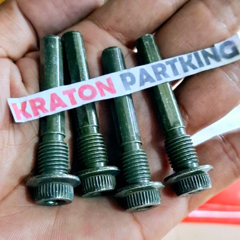 Baut Kaliper Yamaha Rx King Jupiter Fizr Hijau Bahan Mirip Original Tebal