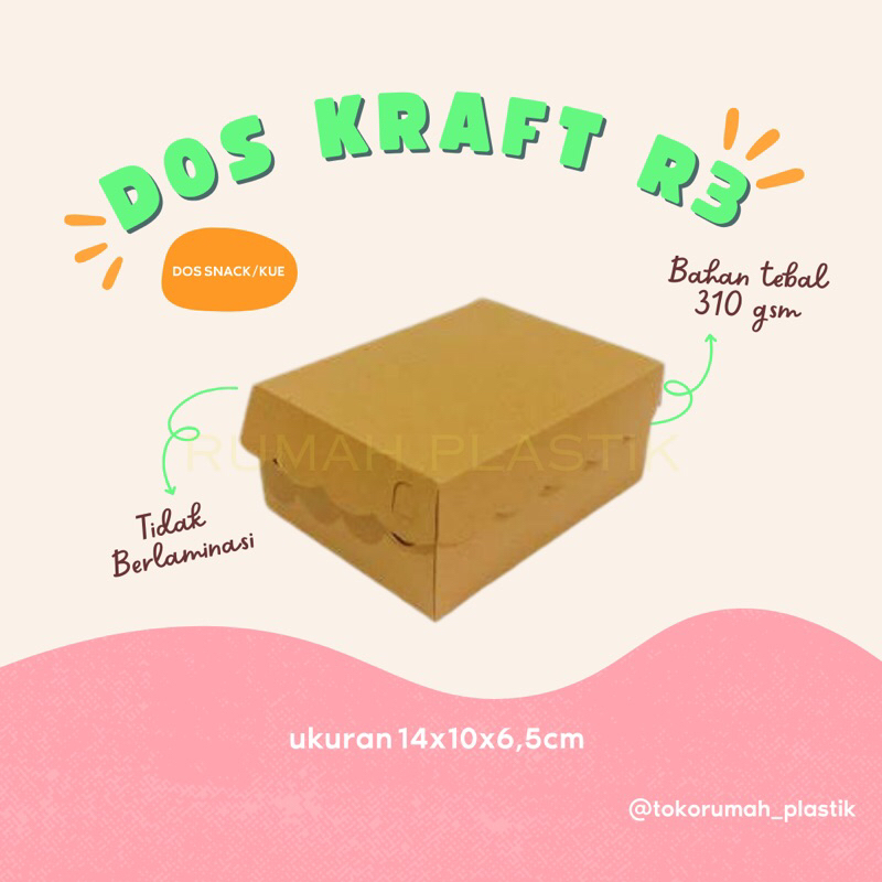(10pcs) DOS KRAFT R3/DOS KUE/DOS SNACK