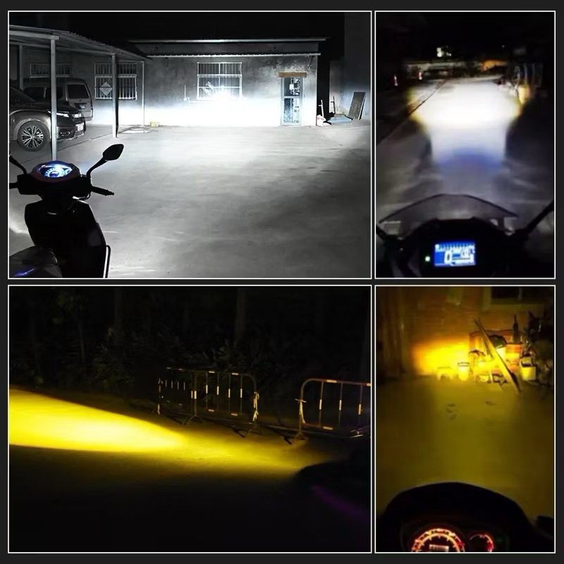 NEW! LAMPU UTAMA LED H6 LASER JAUH DEKAT PLUS SENJA BIRU 2 WARNA LED H6 LASER 2WARNA