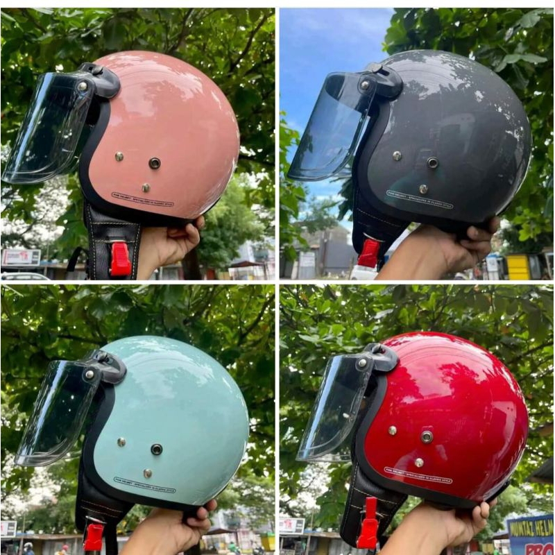 helm bogo dewasa pria wanita model cerglosy