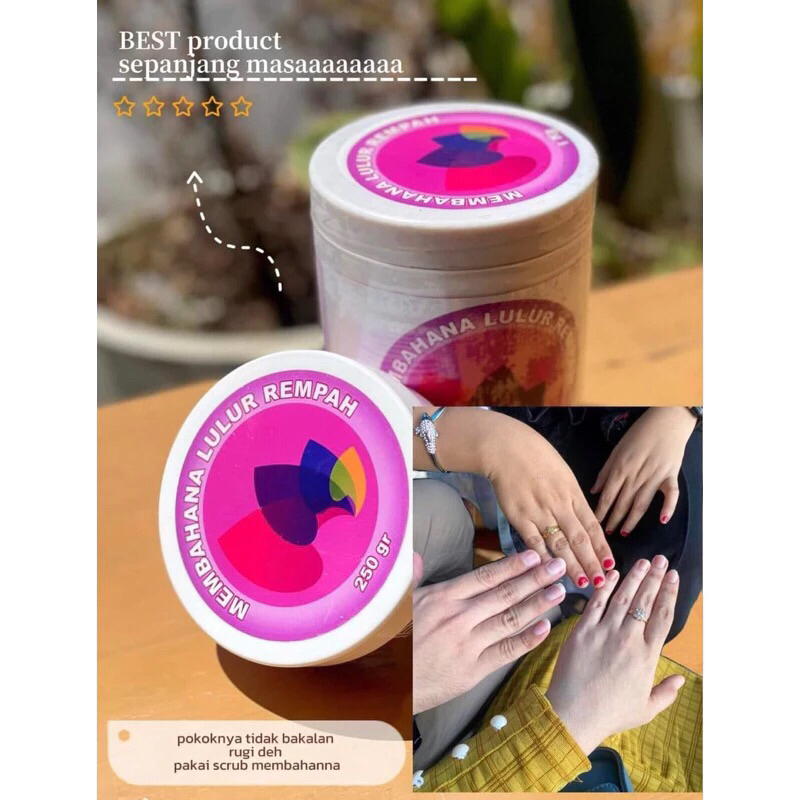 LULUR REMPAH MEMBAHANA / SCRUB MEMBAHANA ORIGINAL PEMUTIH BADAN PERMANEN